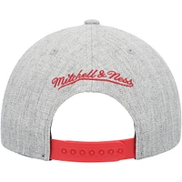 Casquette Snapback Miami Heat Hardwood Classics 2.0 pour homme, gris chiné, Mitchell & Ness