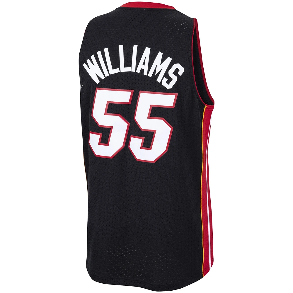 Maillot Swingman Mitchell & Ness Jason Williams Miami Heat 2005/06 Hardwood Classics noir pour homme