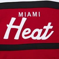 Sweat à capuche Mitchell & Ness rouge/blanc Miami Heat Head Coach pour hommes