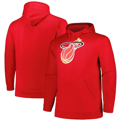 Sweat à capuche rouge Mitchell & Ness Miami Heat Hardwood Classics Big Tall pour hommes