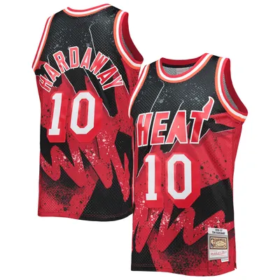 Men's Miami Heat Tim Hardaway Mitchell & Ness Pink 1996/97 Swingman  Sidewalk Sketch Jersey