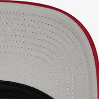 Casquette réglable de camionneur avant en mousse pour hommes Mitchell & Ness blanc Miami Heat Hardwood Classics Blocker