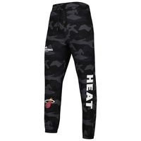 Men's New Era Black/Camo Miami Heat Tonal Joggers