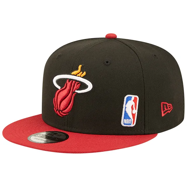 New Era 9FIFTY Miami Heat Foam Trucker Snapback Hat Black