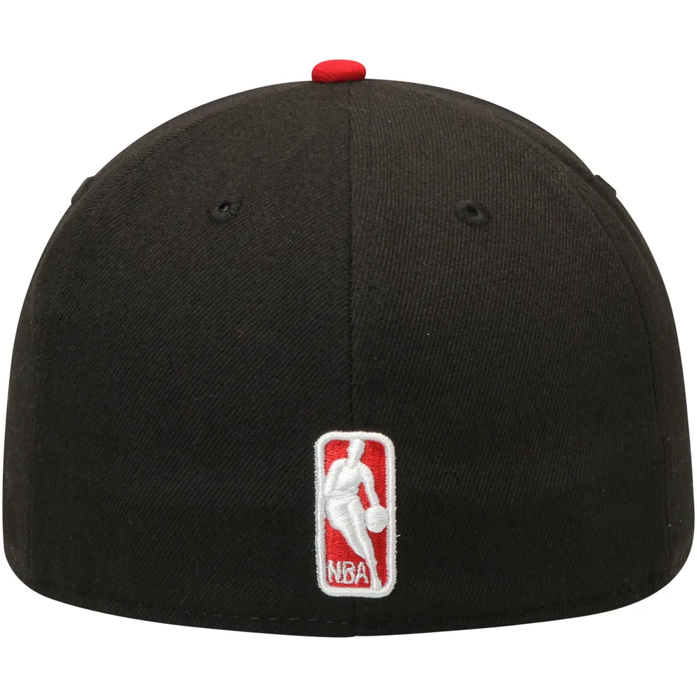 Casquette ajustée 59FIFTY 2Tone de la couleur officielle l'équipe Miami Heat New Era pour homme, noir/rouge