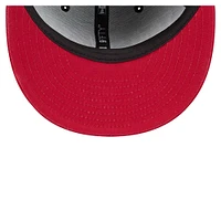 Men's New Era Black/Red Miami Heat Sport Night Splatter 2-Tone 9FIFTY Snapback Hat