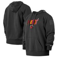 Men's New Era Black Miami Heat 2021/22 City Edition Big & Tall Pullover Hoodie