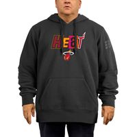 Men's New Era Black Miami Heat 2021/22 City Edition Big & Tall Pullover Hoodie