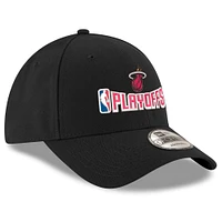 Men's New Era  Black Miami Heat 2025 NBA Playoffs 9FORTY Adjustable Hat