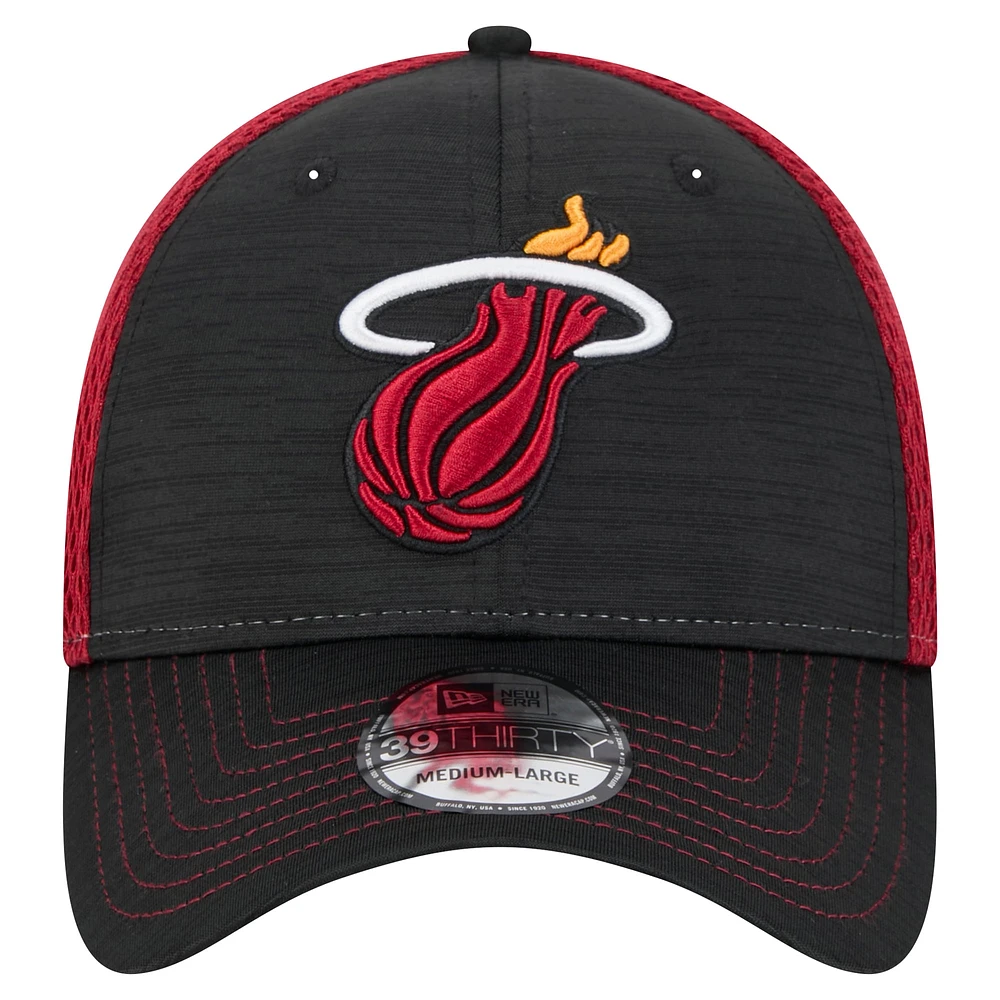 Casquette Active Tech Neo Flex 39THIRTY Miami Heat noire New Era pour homme