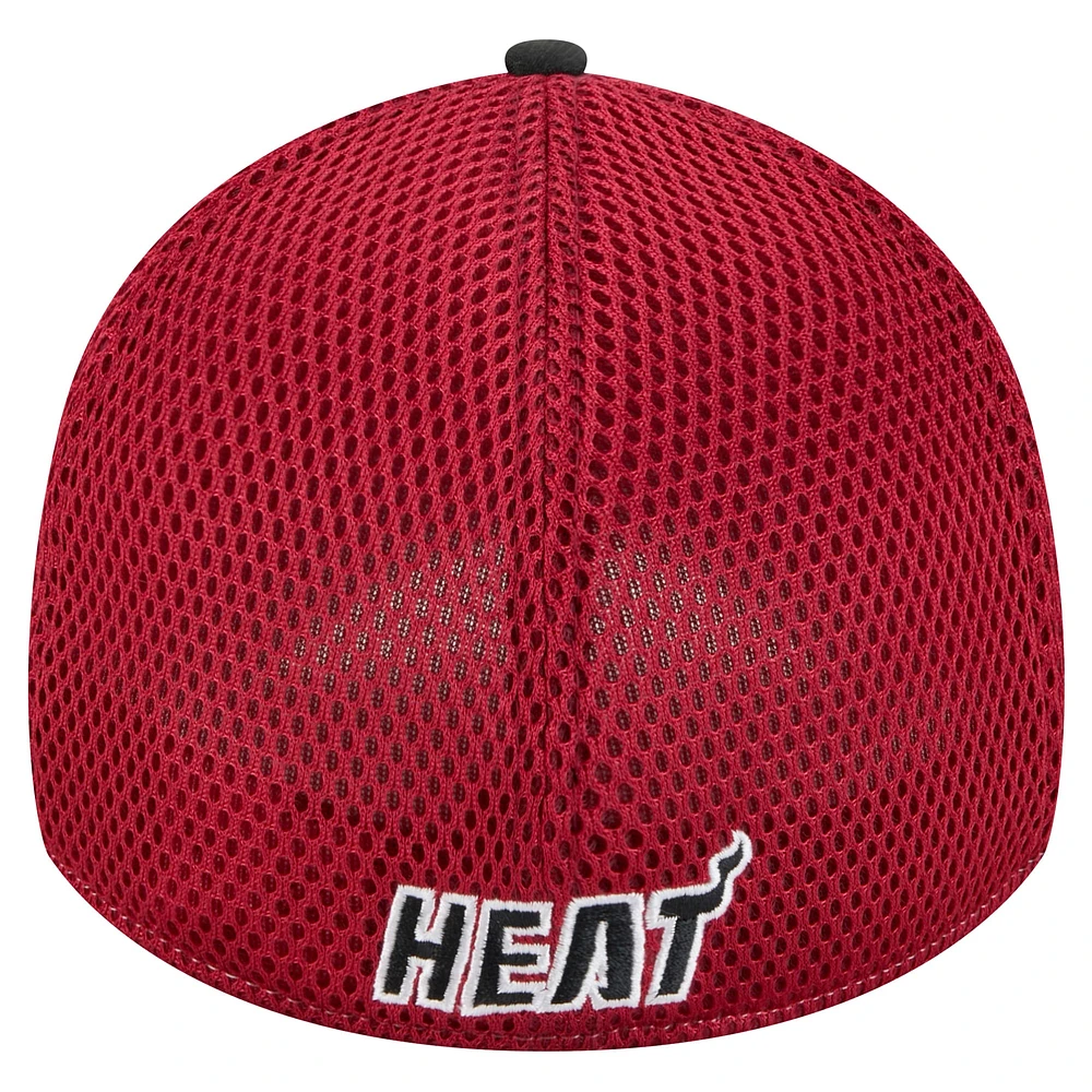 Casquette Active Tech Neo Flex 39THIRTY Miami Heat noire New Era pour homme