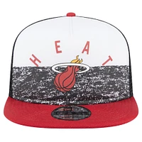 Casquette Trucker 9FIFTY Snapback Miami Heat Arch New Era noire pour hommes