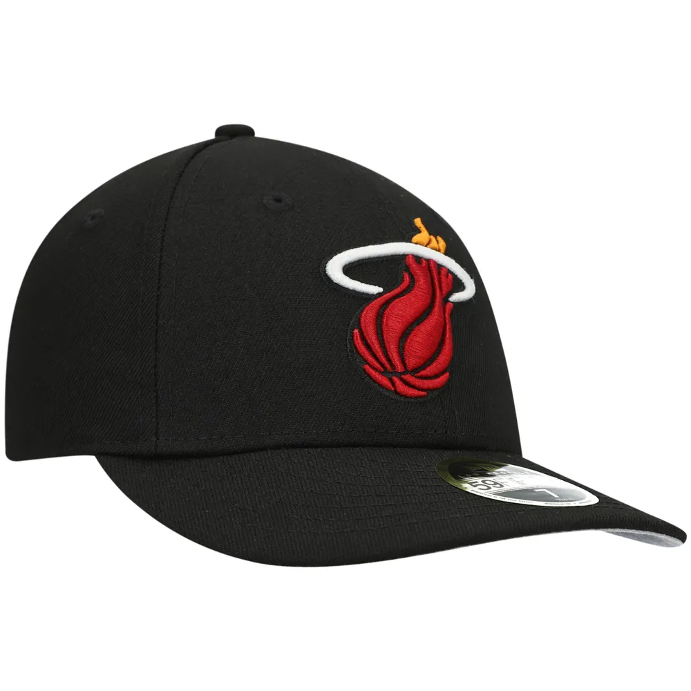 Casquette ajustée 59FIFTY à profil bas Miami Heat Team pour homme New Era noire