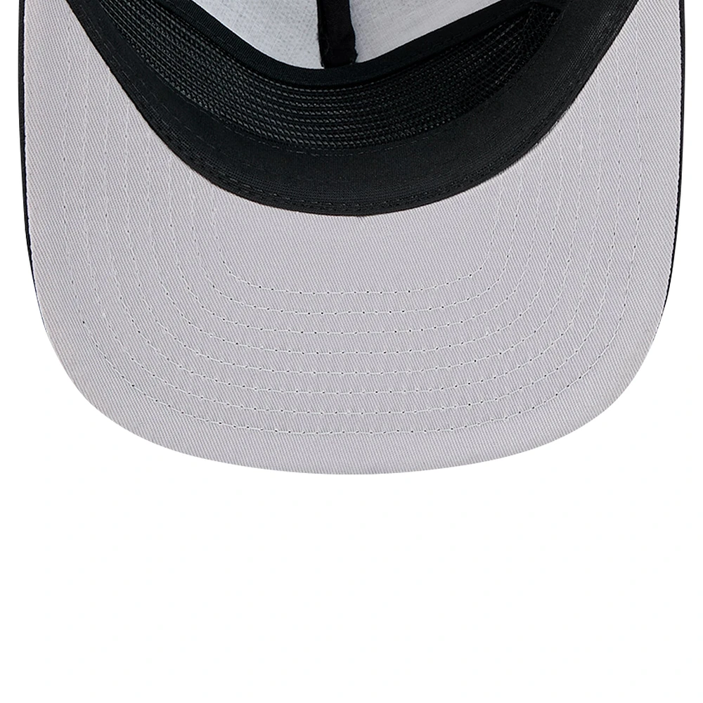 Casquette de golf à visière snapback Miami Heat noire New Era pour homme