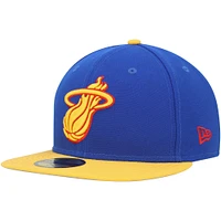 Casquette ajustée 59FIFTY Miami Heat pour homme avec écusson latéral bleu New Era