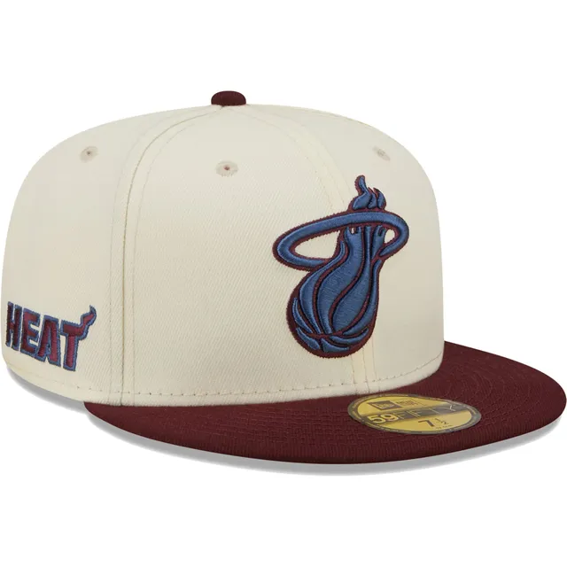 New Era 9FIFTY Miami Heat Foam Trucker Snapback Hat Black