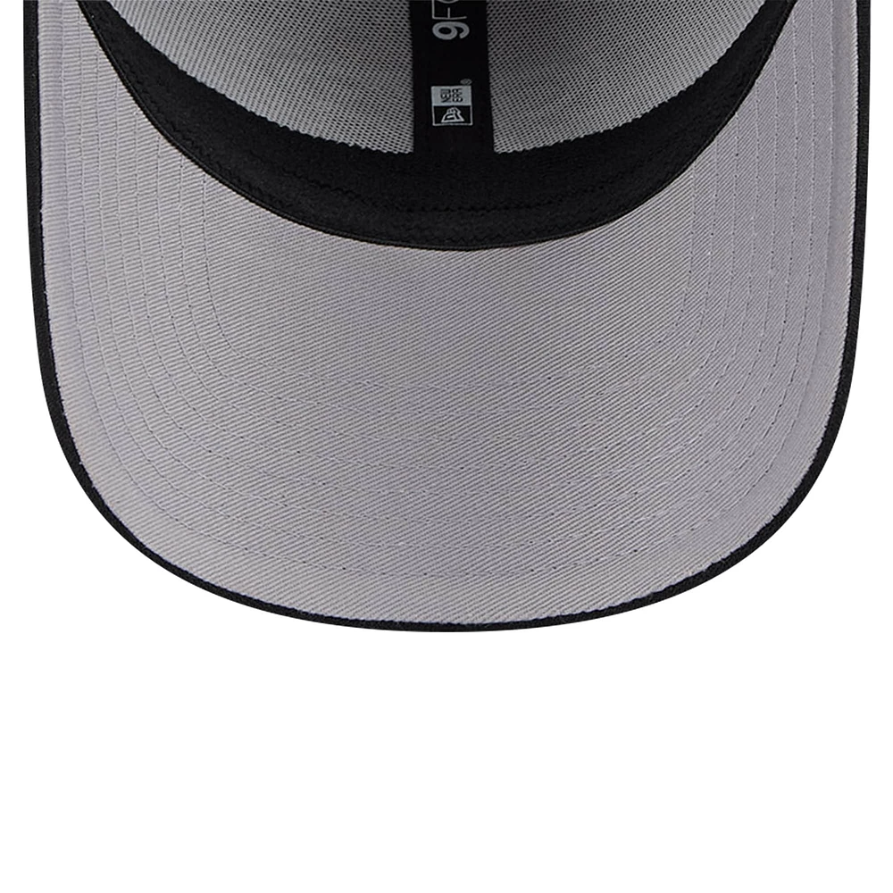 Men's New Era Heather Gray/Black Miami Heat Active Digi-Tech Two-Tone 9FORTY Adjustable Hat