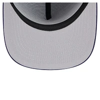Men's New Era  Navy Miami Heat Colorpack A-Frame Pinch Front 59FIFTY Fitted Hat