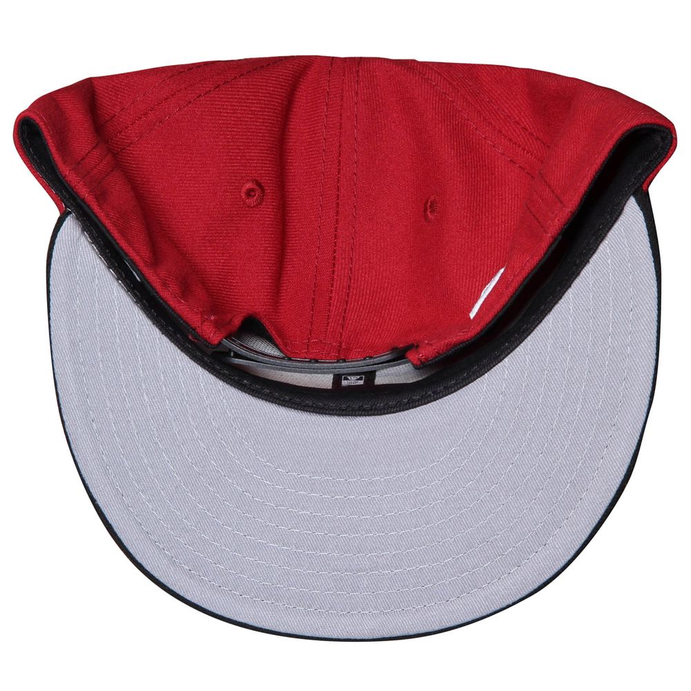 Men's New Era Red/Black Miami Heat 2-Tone 9FIFTY Adjustable Snapback Hat