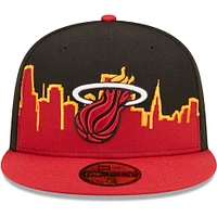 Casquette ajustée 59FIFTY Miami Heat 2022 Tip-Off pour homme New Era rouge/noir