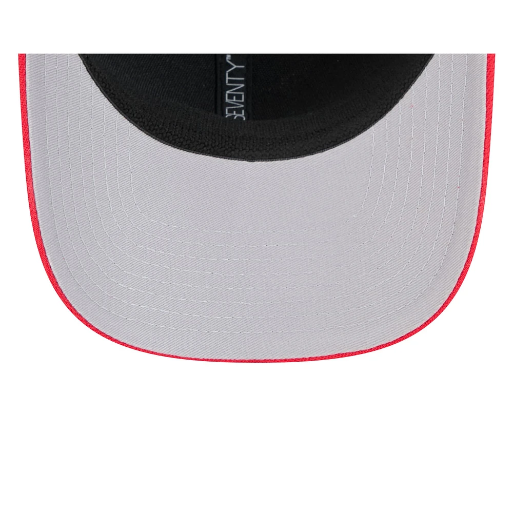 Casquette extensible à boutons-pression Miami Heat 2024/25 City Edition 9SEVENTY rouge New Era pour homme