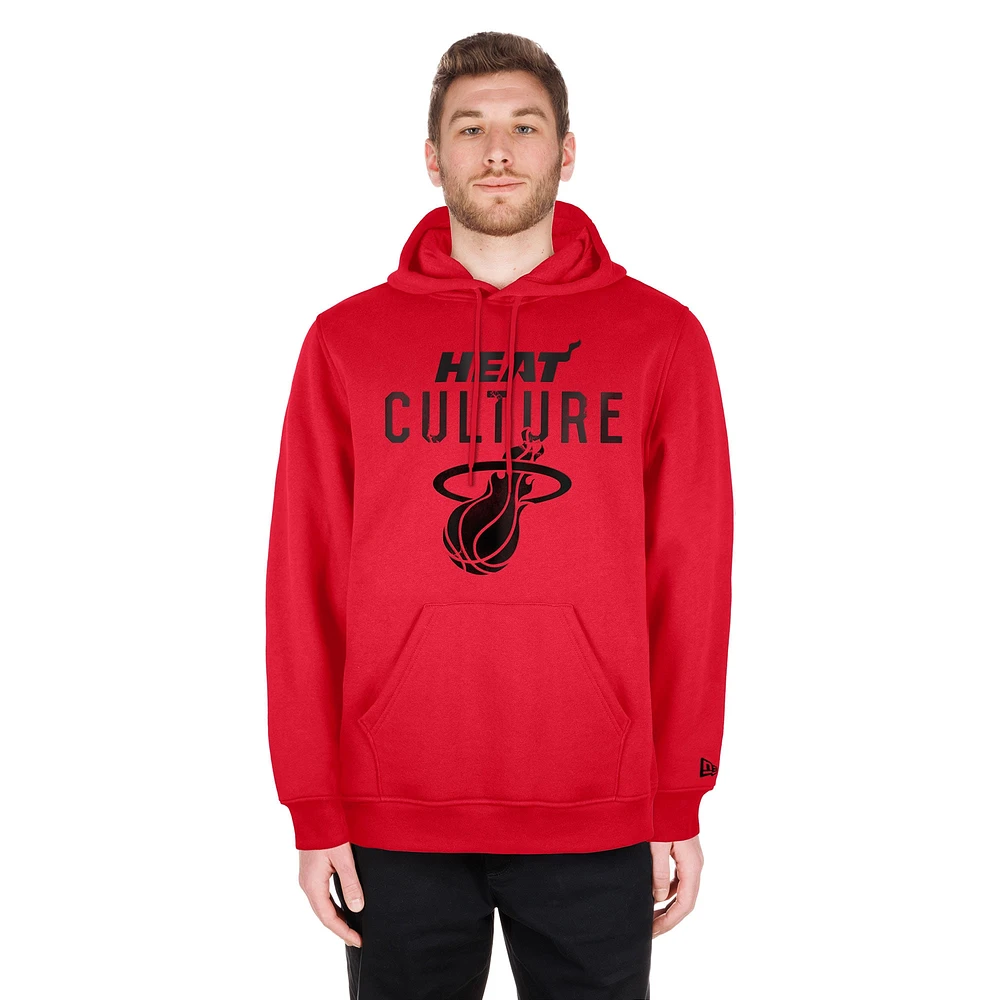 Sweat à capuche rouge Miami Heat 2024/25 City Edition pour homme New Era