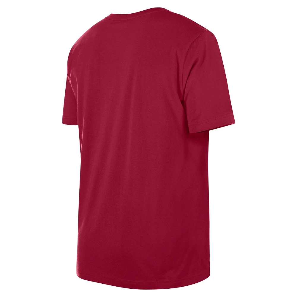 T-shirt oversize délavé aux enzymes Miami Heat rouge New Era pour homme