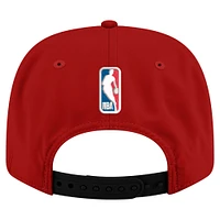 Men's New Era  Red Miami Heat Statement Edition Jersey Hook 9SEVENTY Stretch-Snap Hat