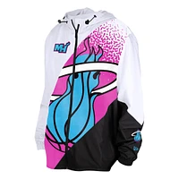 Veste coupe-vent entièrement zippée Miami Heat 2024/25 City Edition New Era pour homme, blanche