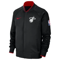 Veste à fermeture éclair intégrale Nike Miami Heat 2023/24 City Edition Authentic Showtime Performance Raglan pour homme