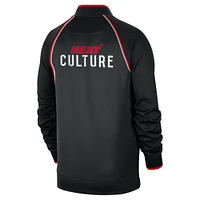 Veste à fermeture éclair intégrale Nike Miami Heat 2023/24 City Edition Authentic Showtime Performance Raglan pour homme