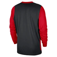 Men's Nike Black Miami Heat 2024/25 City Edition Authentic Pregame Performance Long Sleeve Shooting T-Shirt