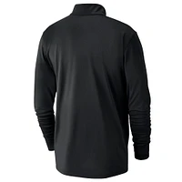 Men's Nike Black Miami Heat 2024/25 Courtside Performance Half-Zip Top