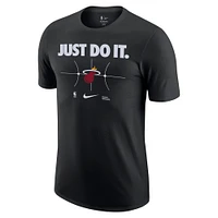 Men's Nike Black Miami Heat Just Do It T-Shirt