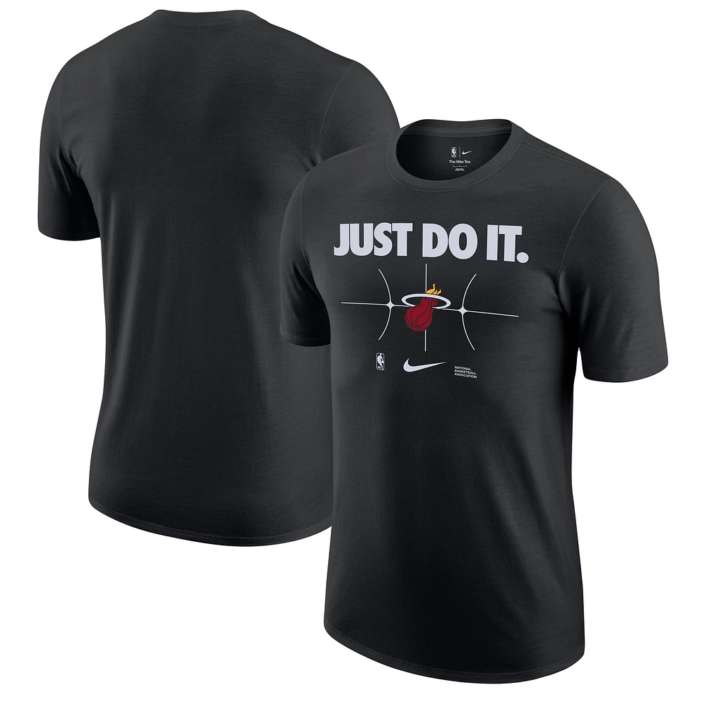 Men's Nike Black Miami Heat Just Do It T-Shirt