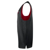 Maillot d'entraînement réversible en maille Nike rouge/noir Miami Heat Courtside pour homme