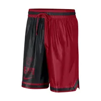 Men's Nike Red/Black Miami Heat Courtside Versus Force Split DNA Performance Shorts