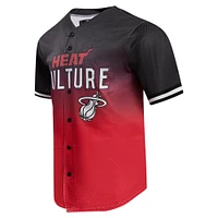 Maillot de baseball en maille Pro Standard noir Miami Heat 2023/24 City Edition pour hommes