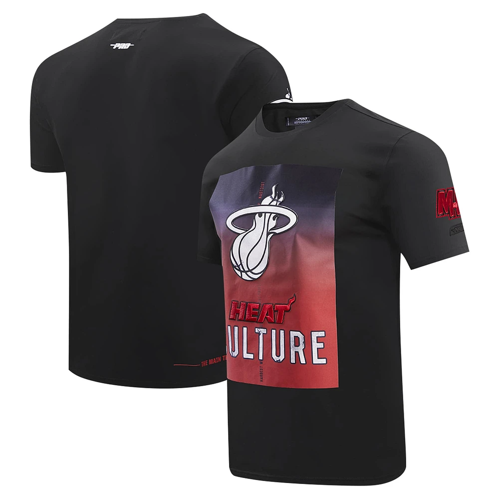 Men's Pro Standard Black Miami Heat 2023 City Edition T-Shirt