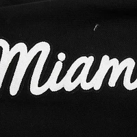 Men's Pro Standard Black Miami Heat Paint the City Drop Shoulder Sweatshirt