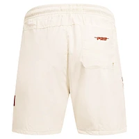 Short tissé triple ton sur Pro Standard Miami Heat crème pour hommes