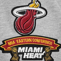 Sweat-shirt Pro Standard pour hommes, gris chiné, emblème Miami Heat Crest