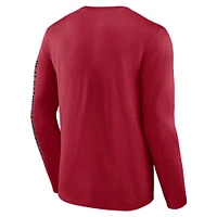 Men's Red Miami Heat Vision Long Sleeve T-Shirt