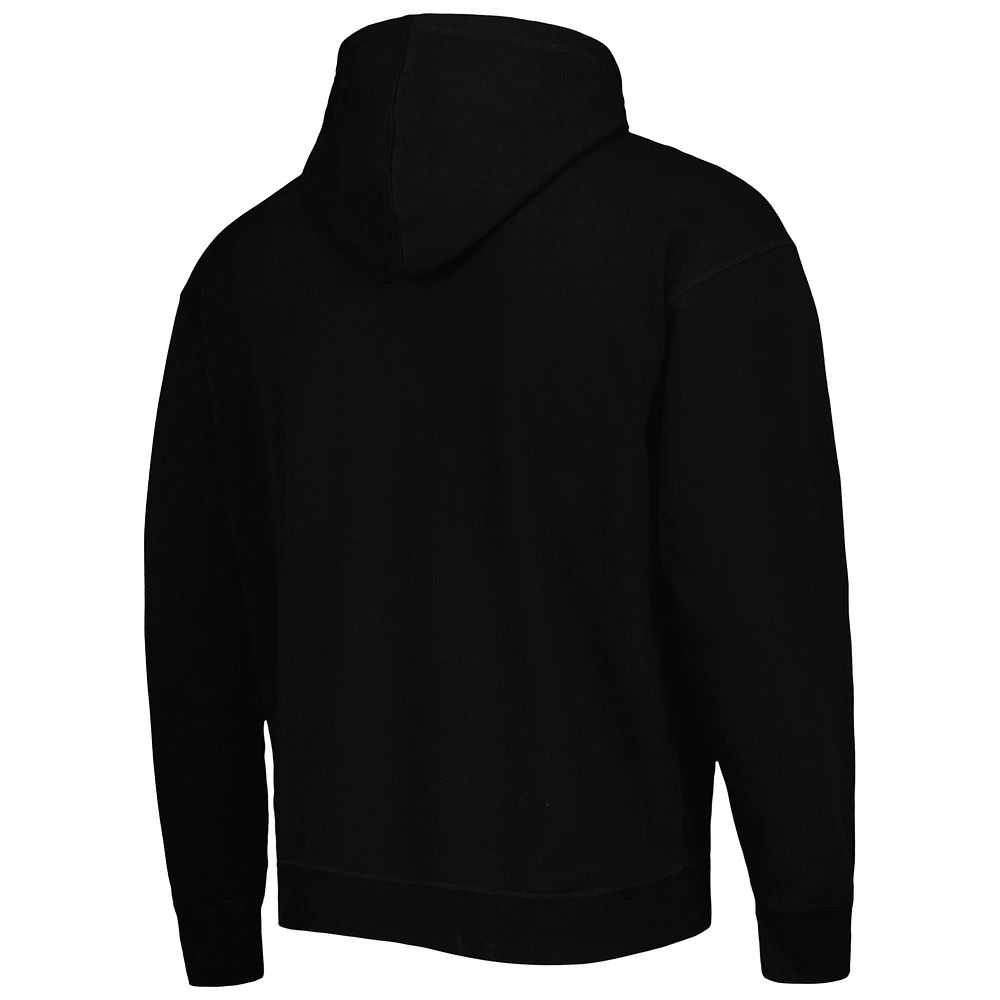 Men's Tommy Jeans Black Miami Heat Bernard Half-Zip Hoodie