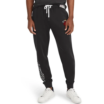 Pantalon de jogging Tommy Jeans Miami Heat Carl en polaire bi-mélange noir pour homme