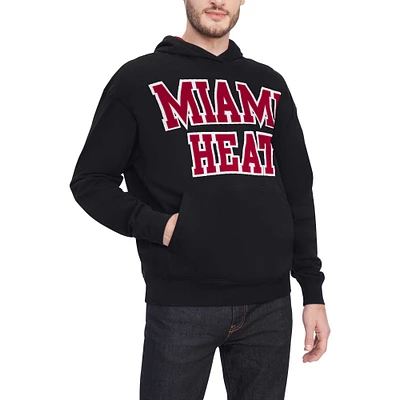 Men's Tommy Jeans Black Miami Heat Greyson Pullover Hoodie