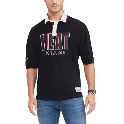 Miami Heat Tommy Jeans Stanley Pique Polo - Black