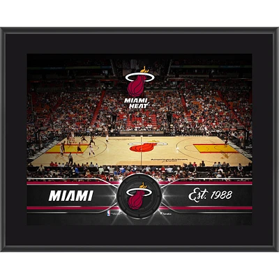 Plaque d'équipe sublimée Miami Heat 10,5" x 13"