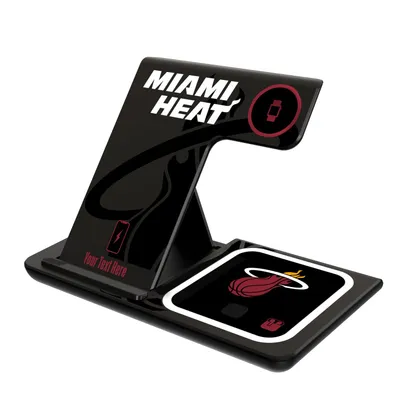 Miami Heat Personalized 3-in-1 Charging Station
