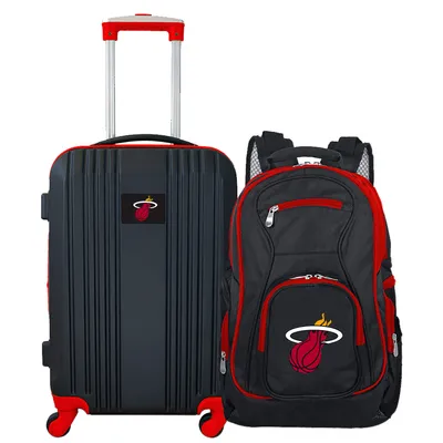 Miami Heat MOJO 2-Piece Luggage & Backpack Set - Black